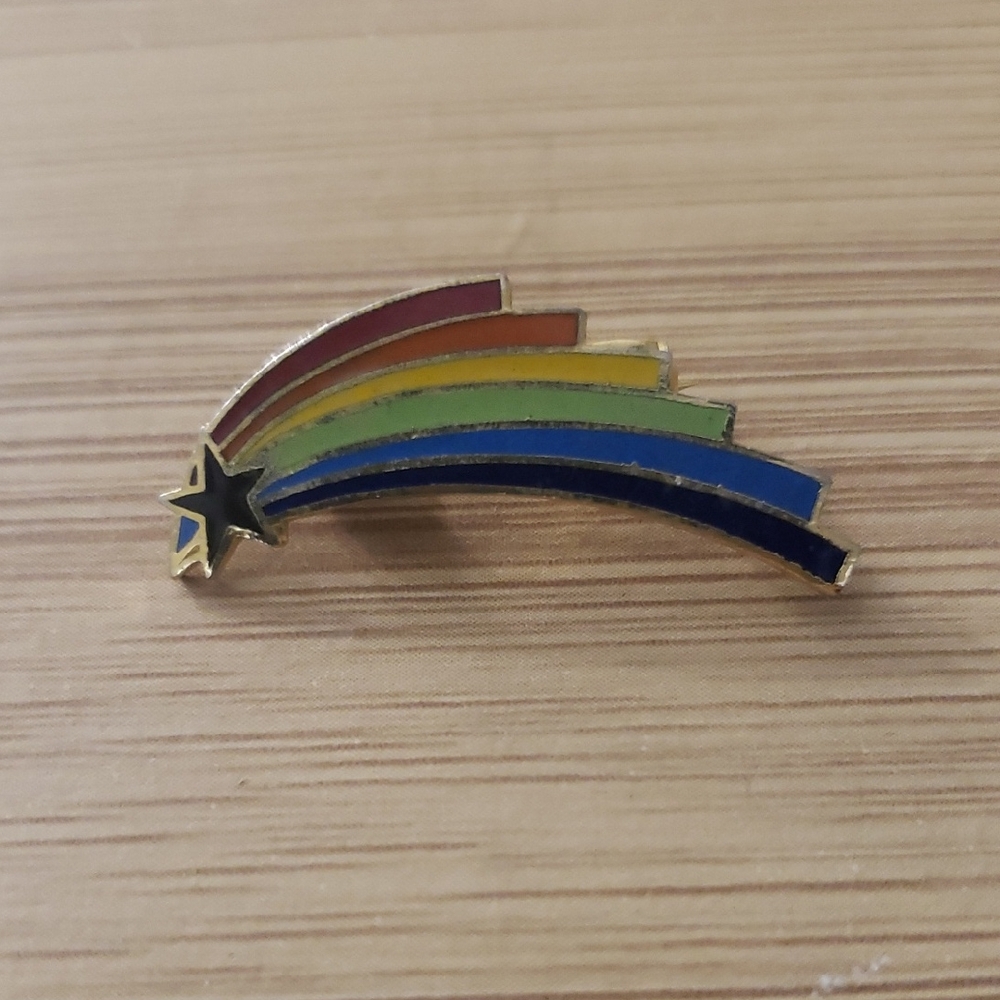 Colorful Shooting Star Pin